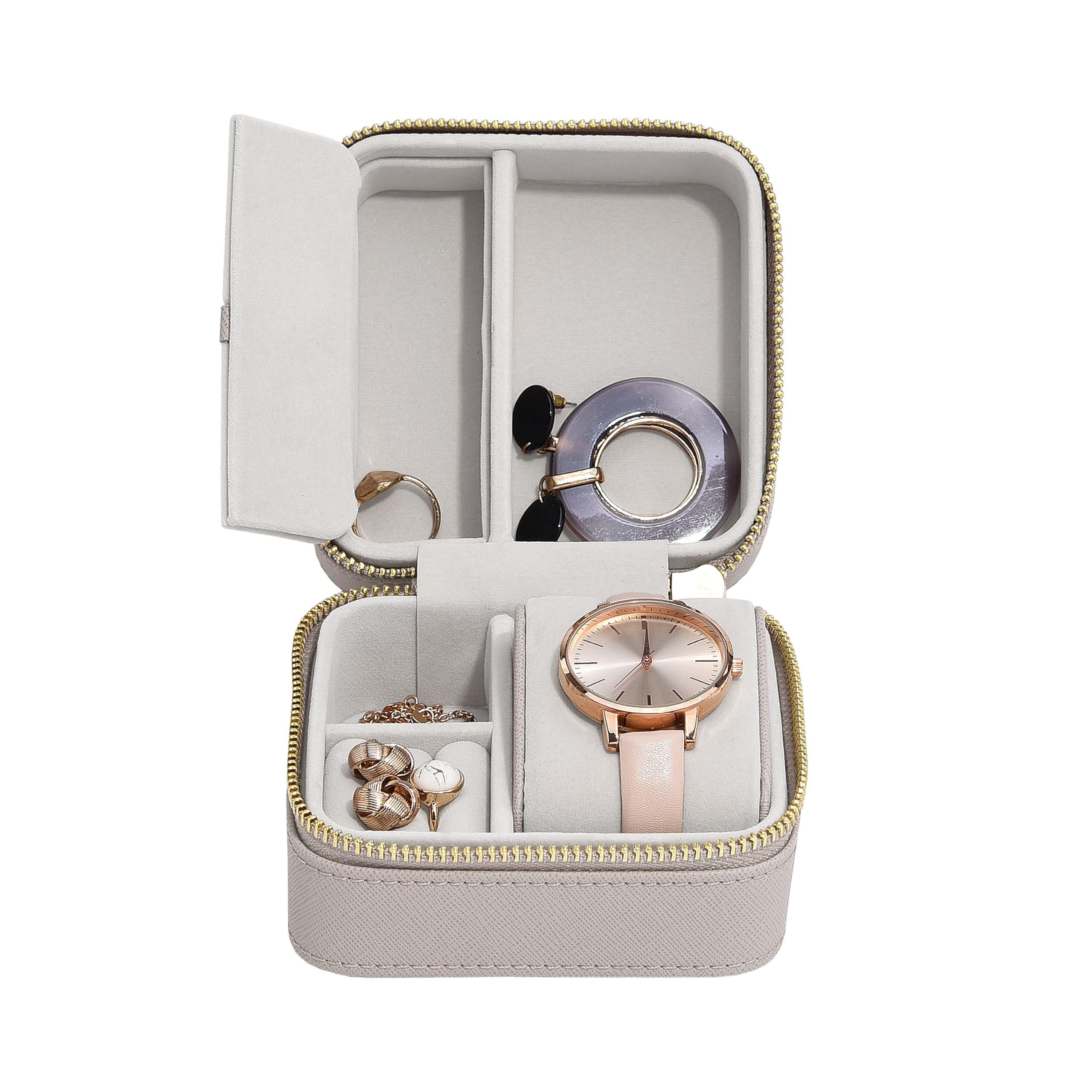 Stackers Taupe Large Watch & Jewellery Box