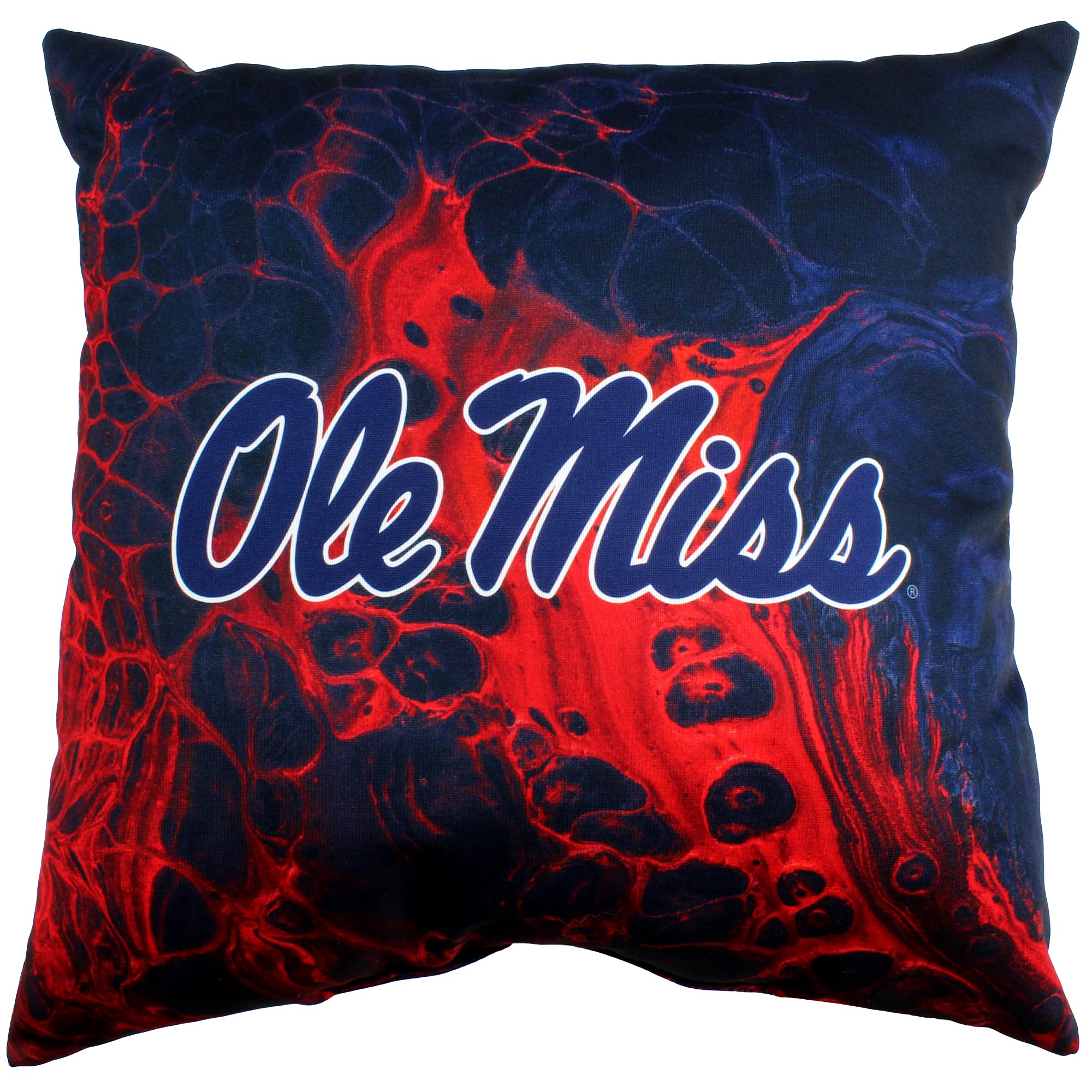 Ole Miss Rebels 2 Sided Color Swept Decorative Pillow, 16", Made in The USA