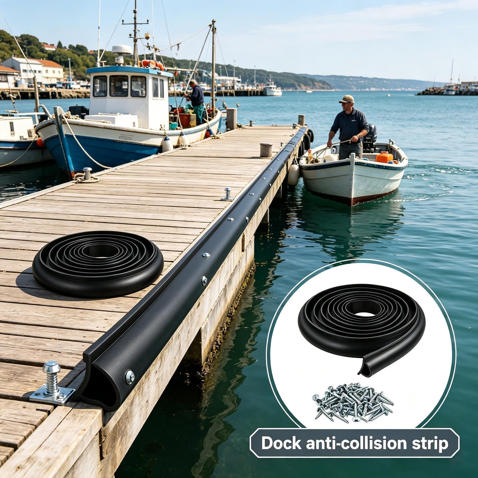 Nestchen für Stegs, Bänke | UV-Schutz – Marine Kantenschutz | geeignet für Wohnungen öffentliche Einrichtungen am Meer Bass Pontone Yacht Kajak Rampe Brücke