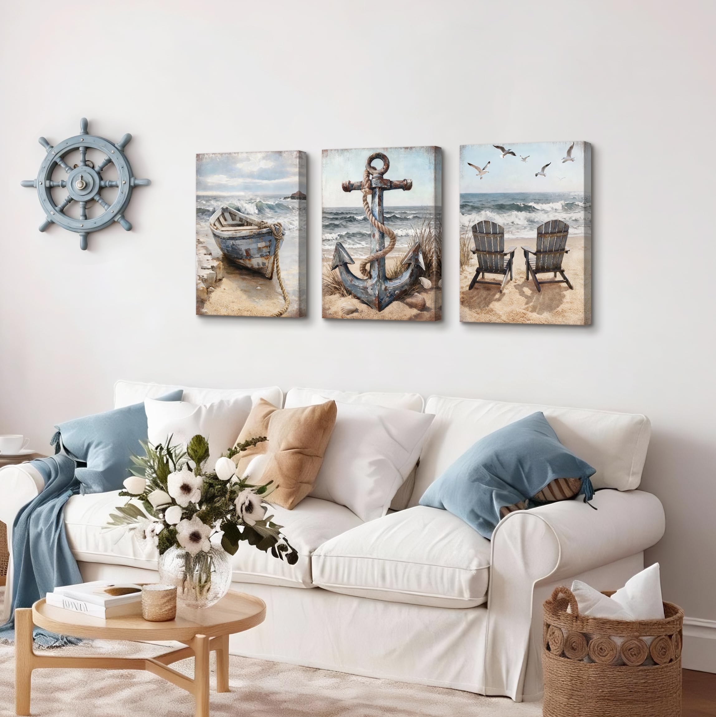 3 Pcs Wooden Framed Canvas Wall Art Set Bohemian Sage Green Canvas Prints Poster Geometric Line Beige Green Pictures for Living Room Bedroom Dinning Room Hallway Stairs Wall Decor 30x40cm x3pcs — view 376