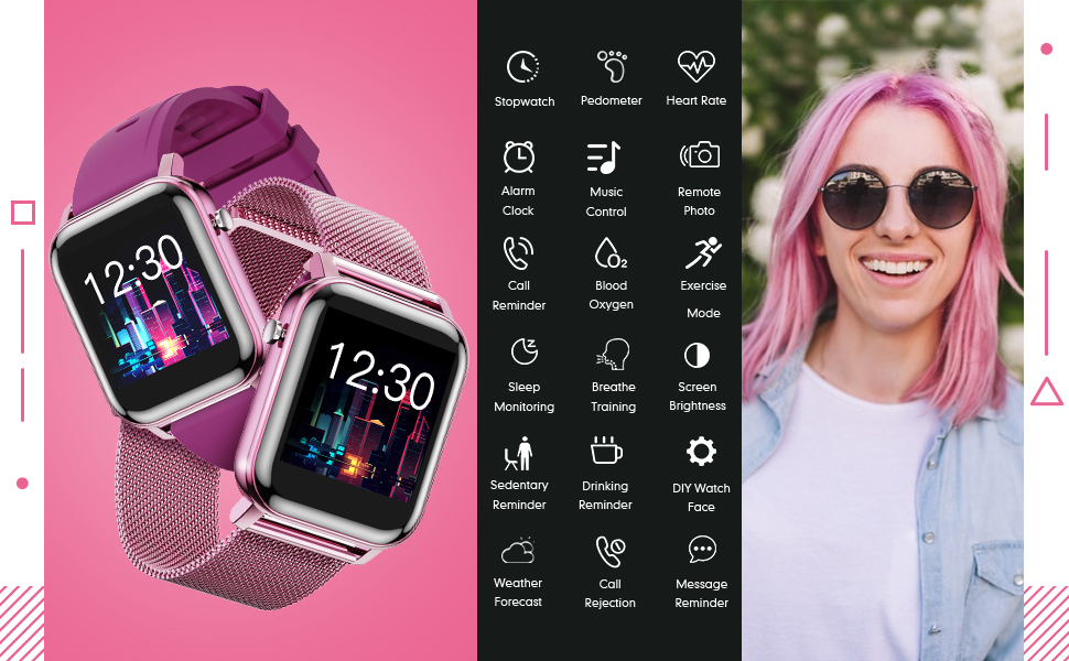ایگرد | قیمت و خرید GOKOO Smart Watch 1.4 inch Full Touch DIY Screen  Smartwatch with Heart Rate Blood Oxygen and Sleep Monitor IP68 Waterproof  Fitness Activity Tracker Pedometer for Men Women