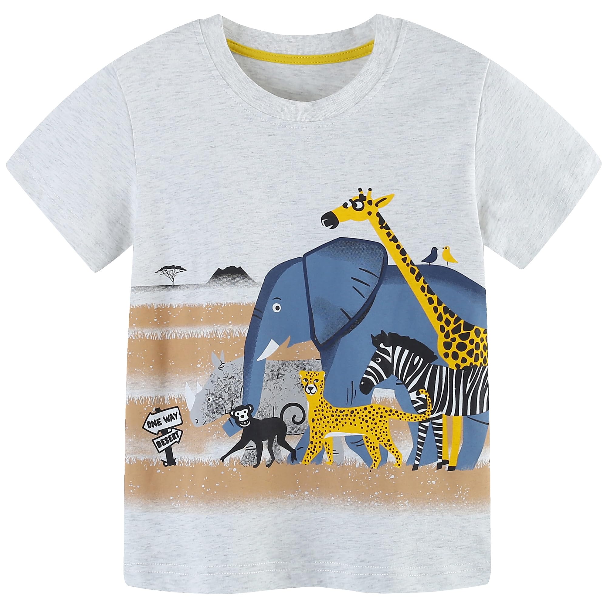 AIWUHE Toddler T Shirts Cotton Summer Tshirts Boys Girls Short Sleeve Tee Tops Casual Graphic Clothes Crew Neck Shirts 2-6Y
