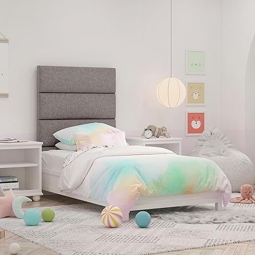 Miniatura 7 de Jaxx Panelist - Cabecero acolchado moderno, juego de 4 paneles para montar en la pared (cada uno de 11.25 x 38 pulgadas), tamaño King,