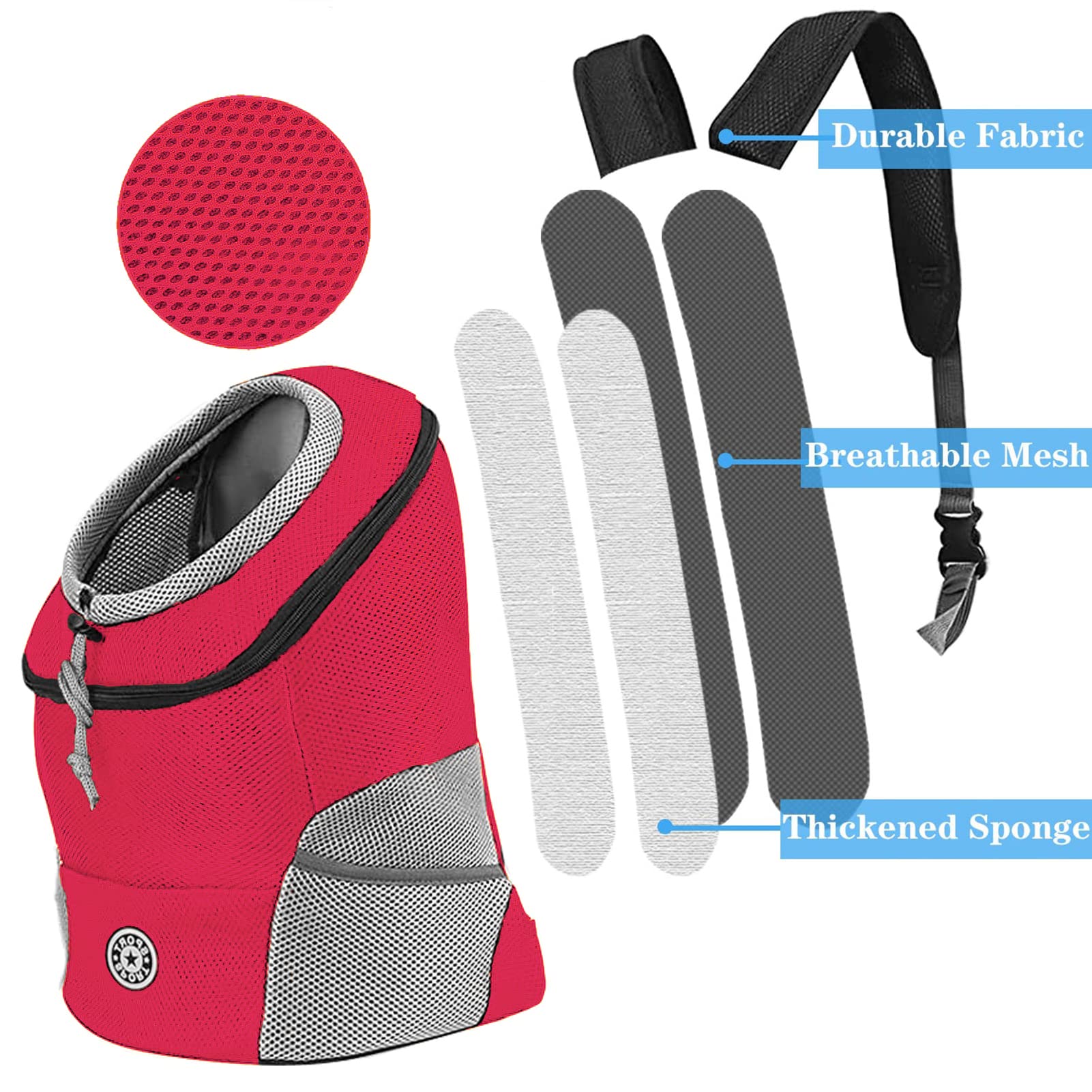 Zaino Porta Animali ESPFHN | Traspirante, Impermeabile, Per Cani Piccoli E Gatti, Regolabile - Foto 13