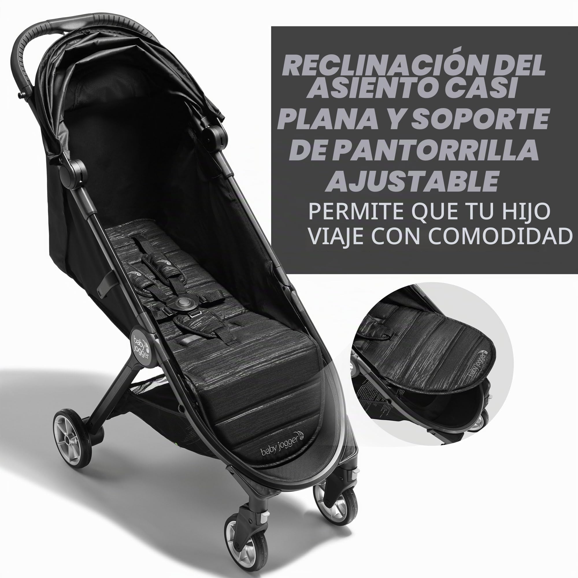 BABY JOGGER City Tour 2 Rich Black. Silla De Paseo Desde Nacimiento Hasta 22 kg. Color Negro, Ritch Black