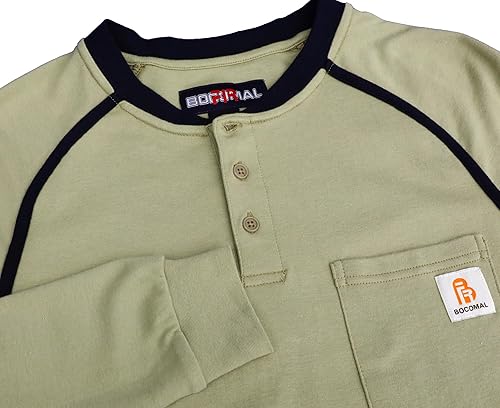 Miniatura 61 de BOCOMAL FR Shirts - Camisa ligera de 5.5 onzas de manga corta y resistente al fuego/ignífuga Gris jaspeado,Gris jaspeado oscuro,marino,Gris,Rojo