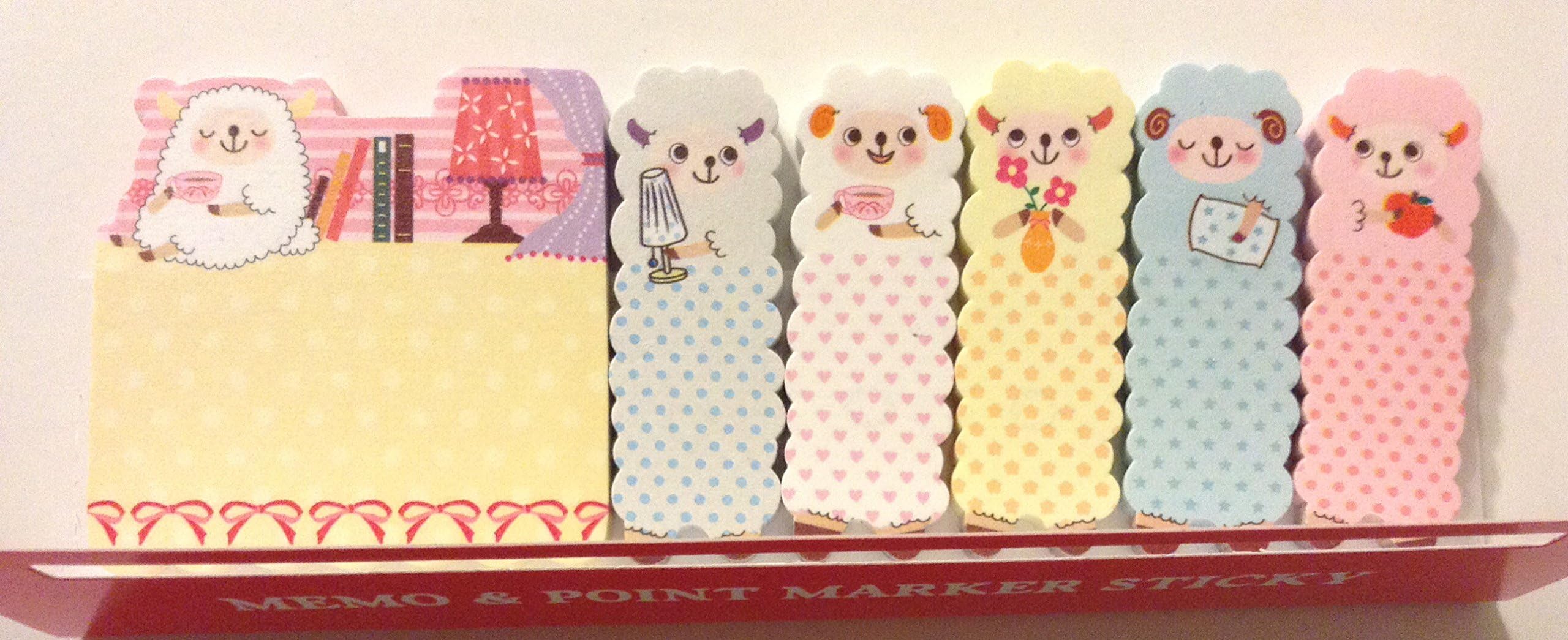 1 X Cute Sheep Animal Sticker Bookmark Marker Memo Flags Index Tab Sticky Notes