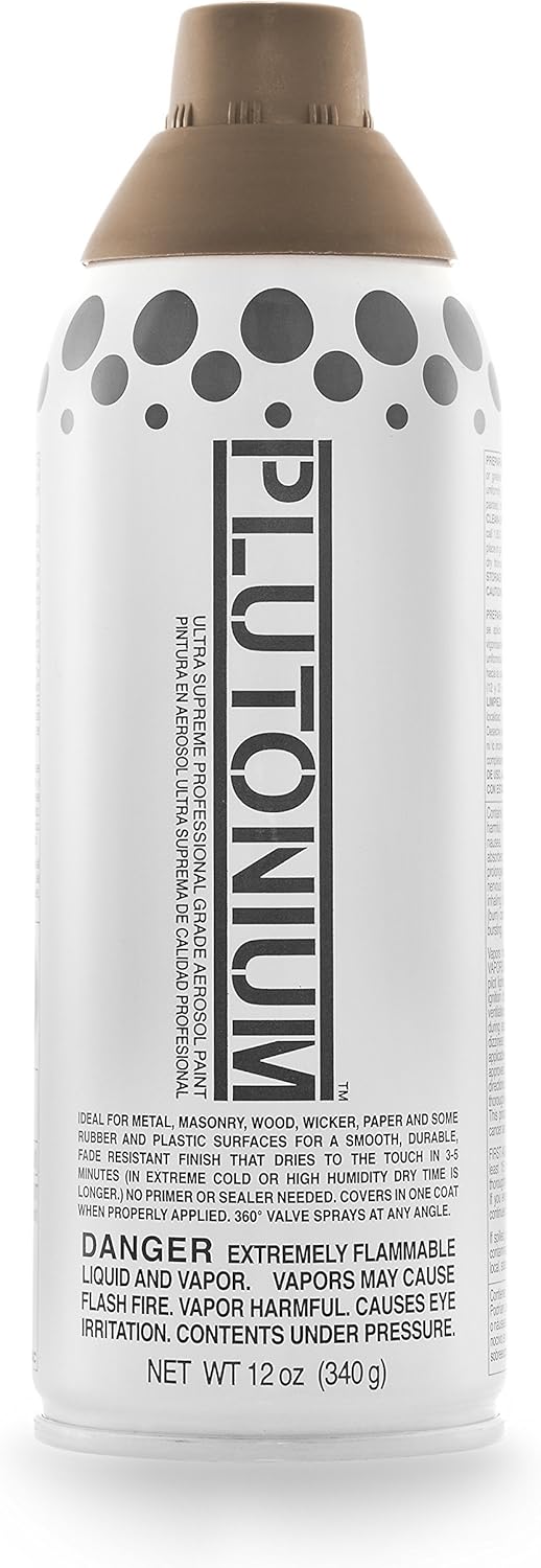 Plutonium Paint Ultra Supreme Professional Aerosol Spray Paint, 12-Ounce, Poupon Yellow