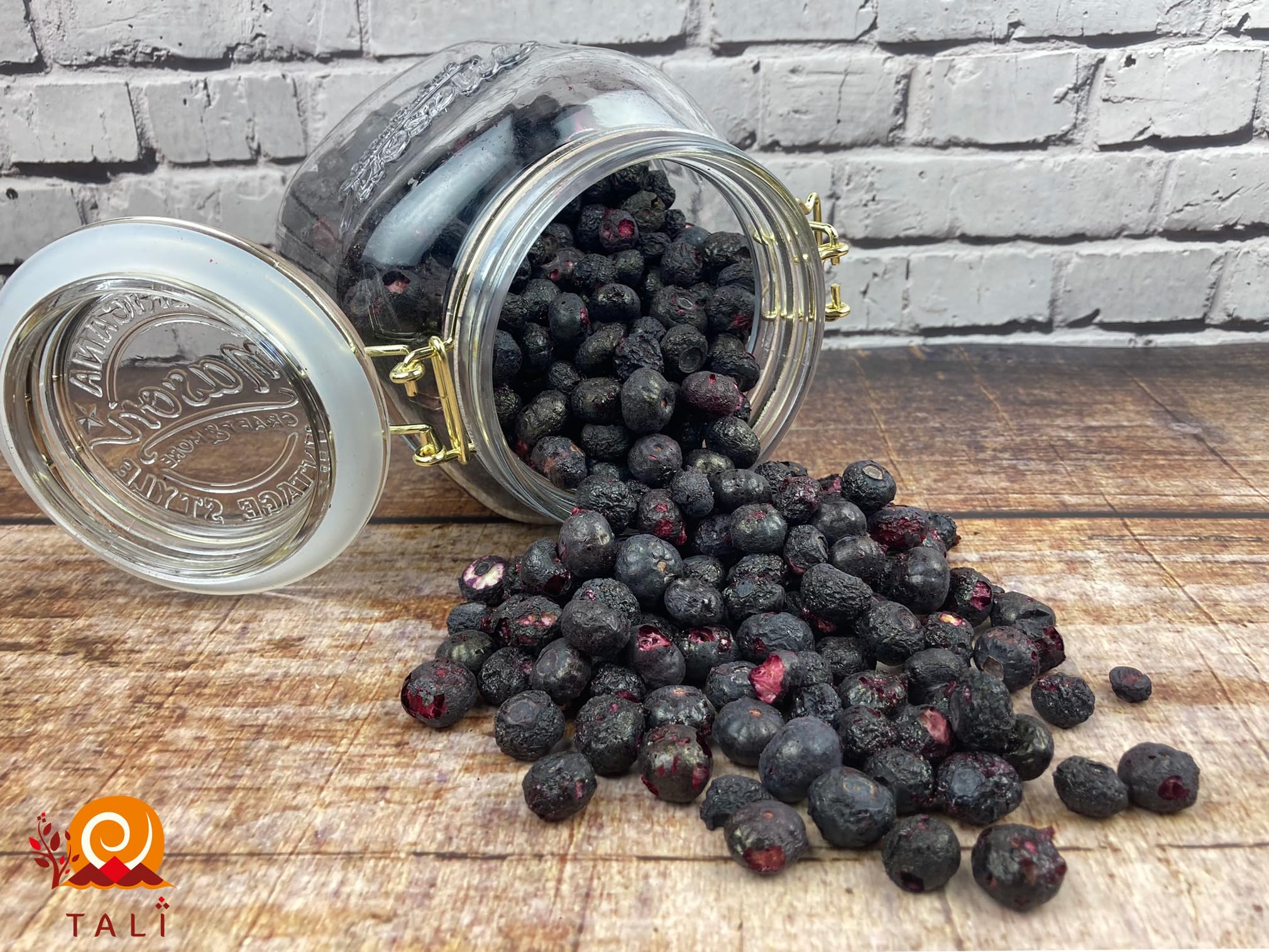 TALI Heidelbeeren/Blaubeeren gefriergetrocknet 1000 g | große Kulturheidelbeeren