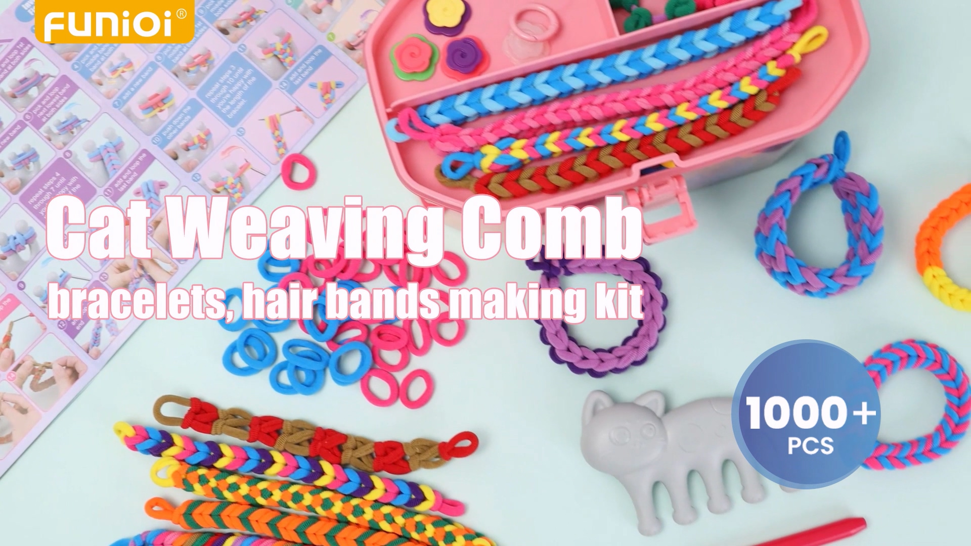 Amazon.com: FUNiOi Kids Art and Craft Kit, Rubber Band Bracelet