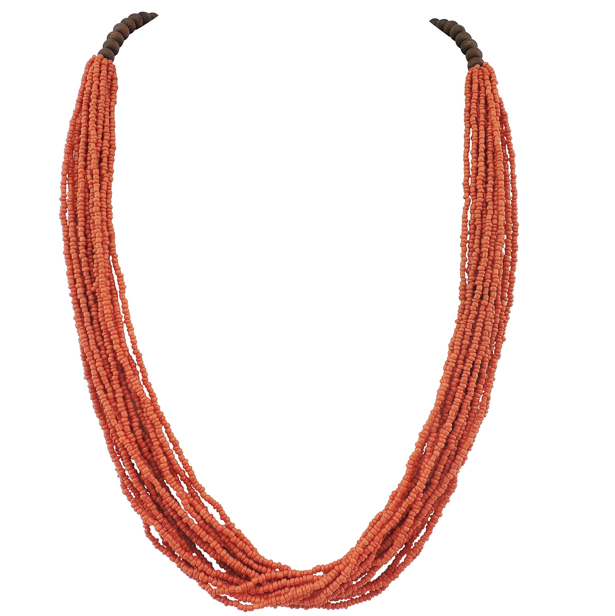 Bocar lunga multipla fila fatta a mano collana di dichiarazione con scatola regalo (NK-10407)