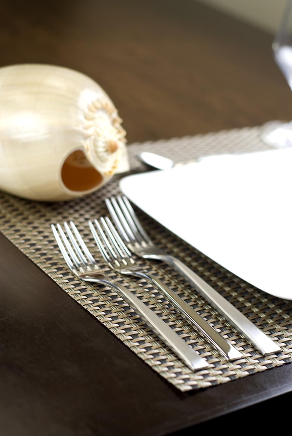 Fortessa Spada 18/10 Stainless Steel Flatware Appetizer/Cake Fork, Set of 12