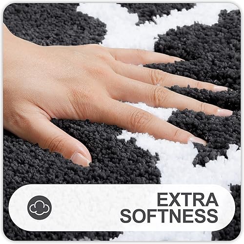 Miniatura 2 de OLANLY - Tapete de baño de microfibra suave y absorbente. Tapete para el baño, antideslizante y esponjoso. Lavar y secar a máquina. Tapetes para