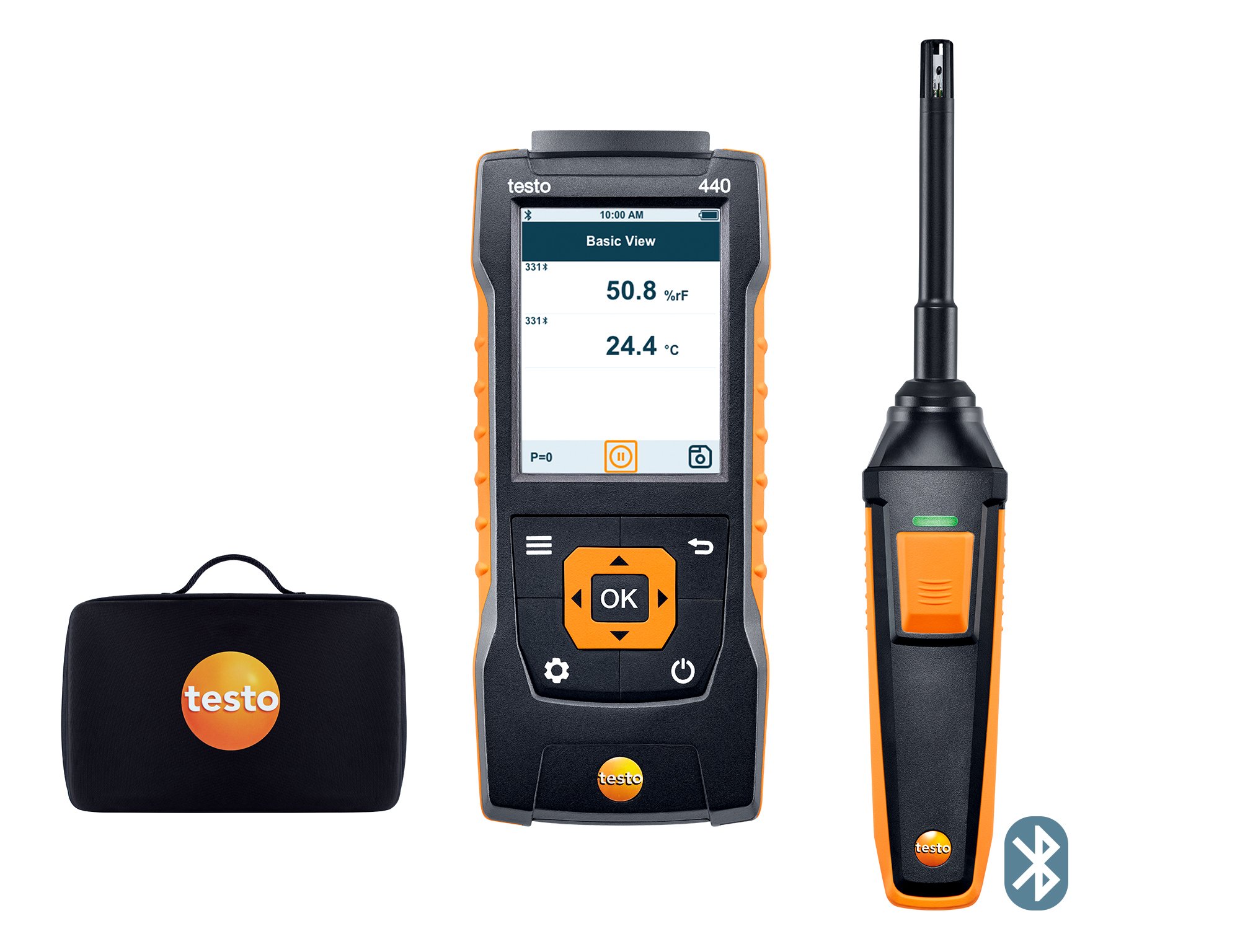testo Zestaw wilgotności 440 z Bluetooth