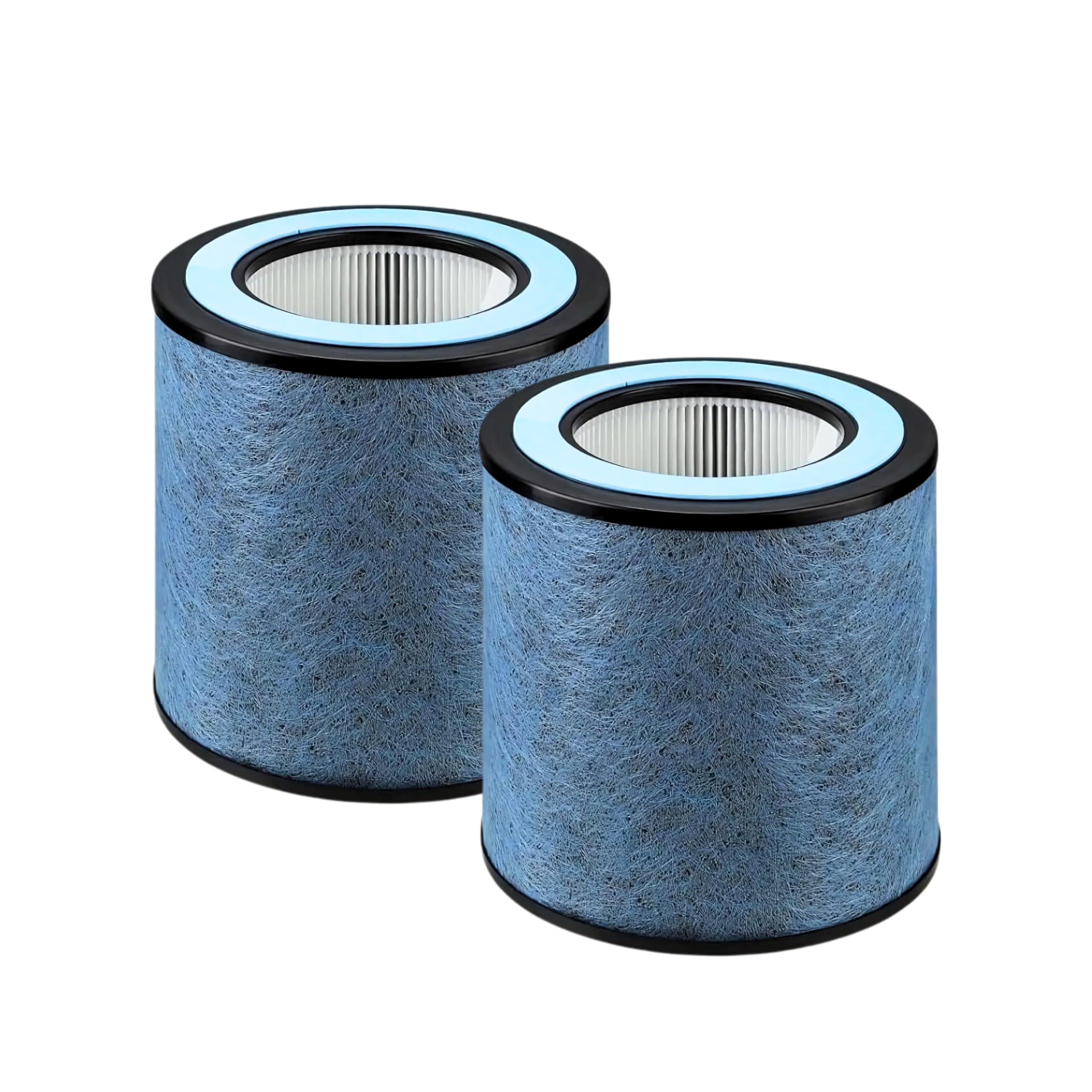 Nispira HP105 HP152 Filter Replacement for Shark NeverChange Air Purifier Part HE15FKPET 3-in-1 True HEPA Activated Carbon, 2 Pack