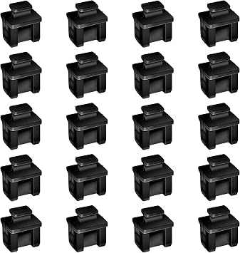 SFP SFP+ XFP Dust Covers Caps Suitable for Open Slot on Network Switch Silicone Type B 20pcs/Pack
