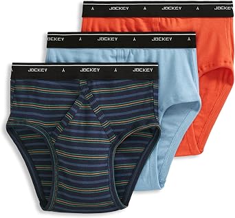 Jockey Classic Low Rise Brief- 3 Pack - 100% Cotton Underwear for Men