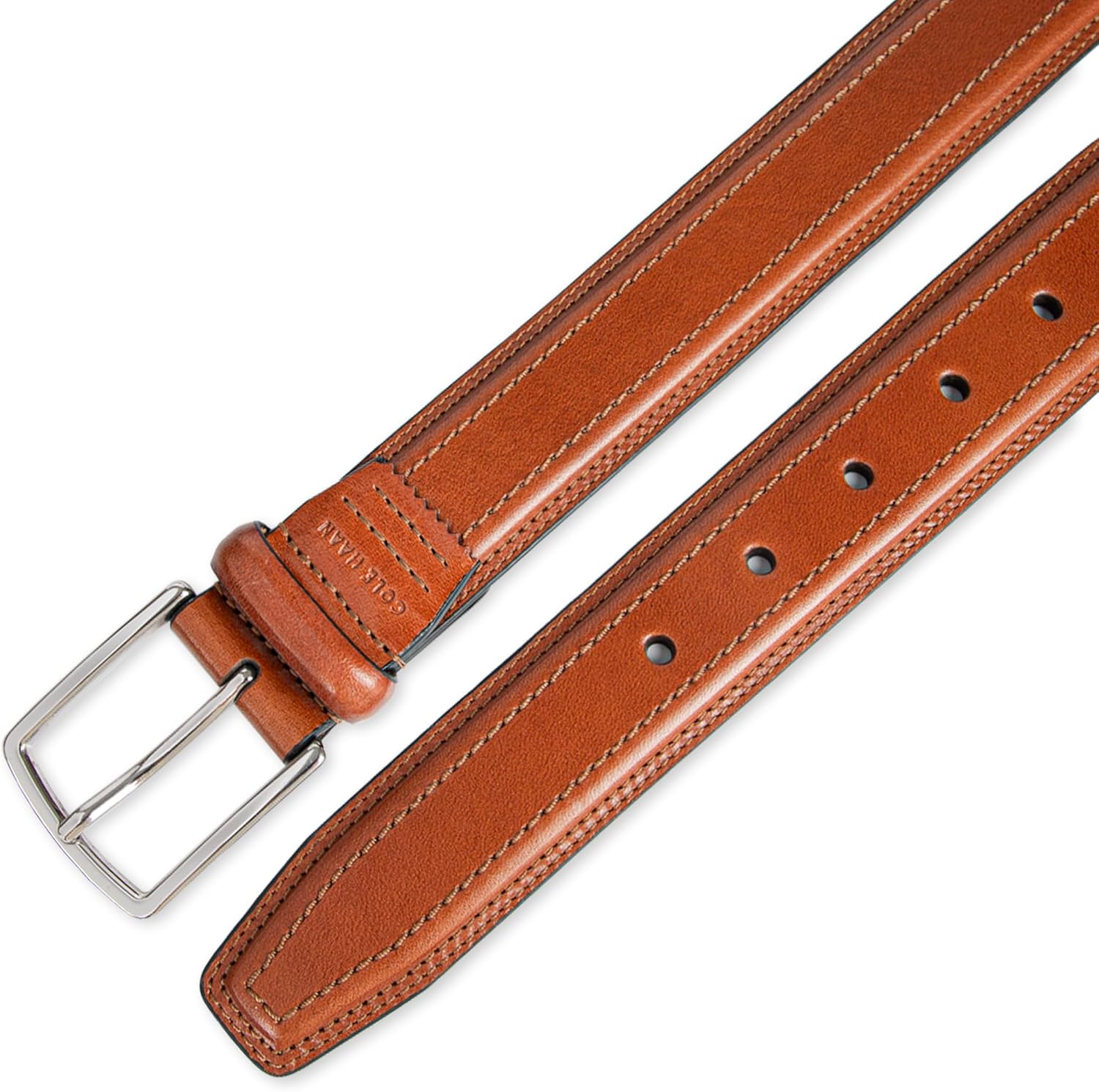 Cole Haan Men’s Leather Dress Belt – Polished Brown, Tan, or Cognac for Work or Formal Wear - Image 5