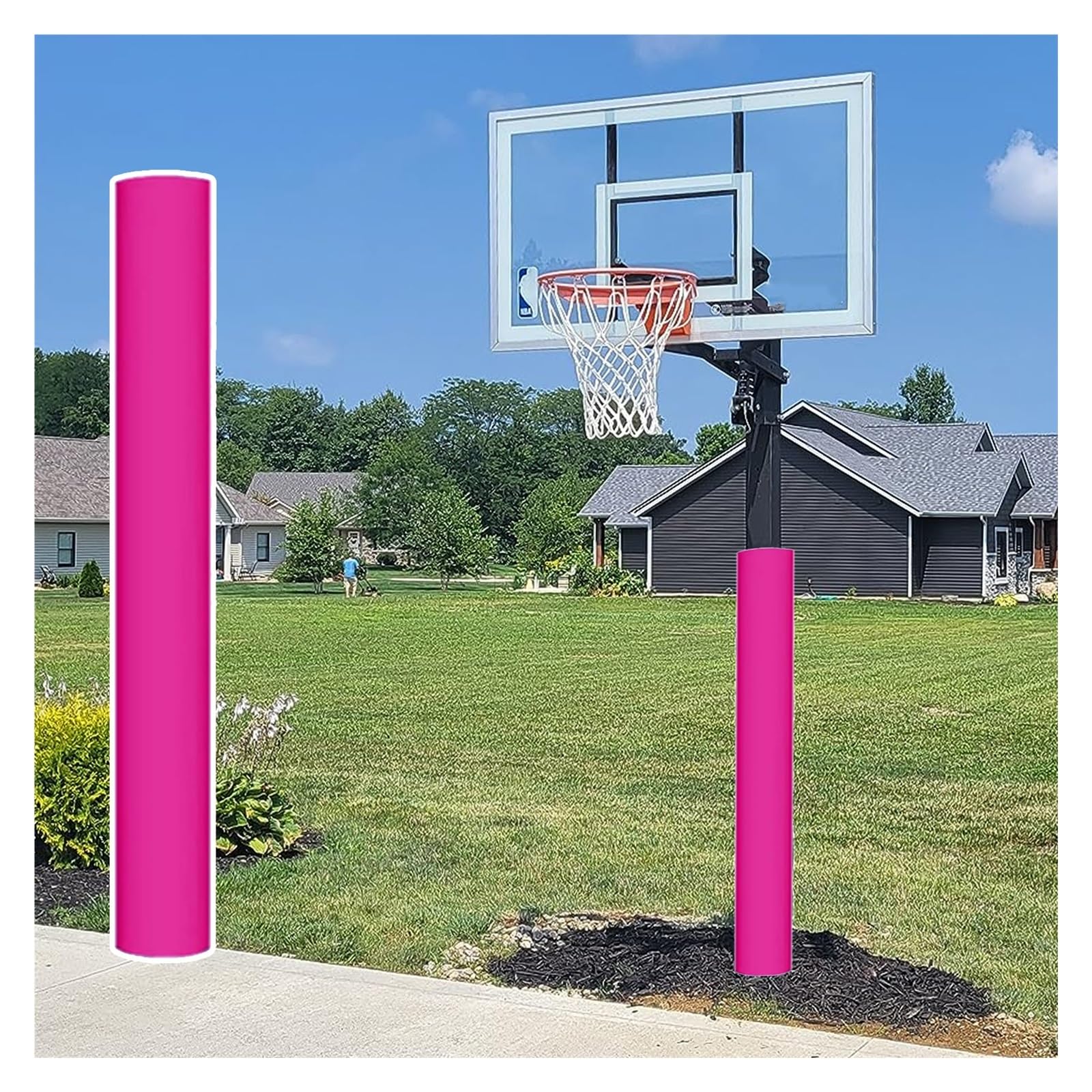 Protector de poste de baloncesto de 6 pies fácil de instalar