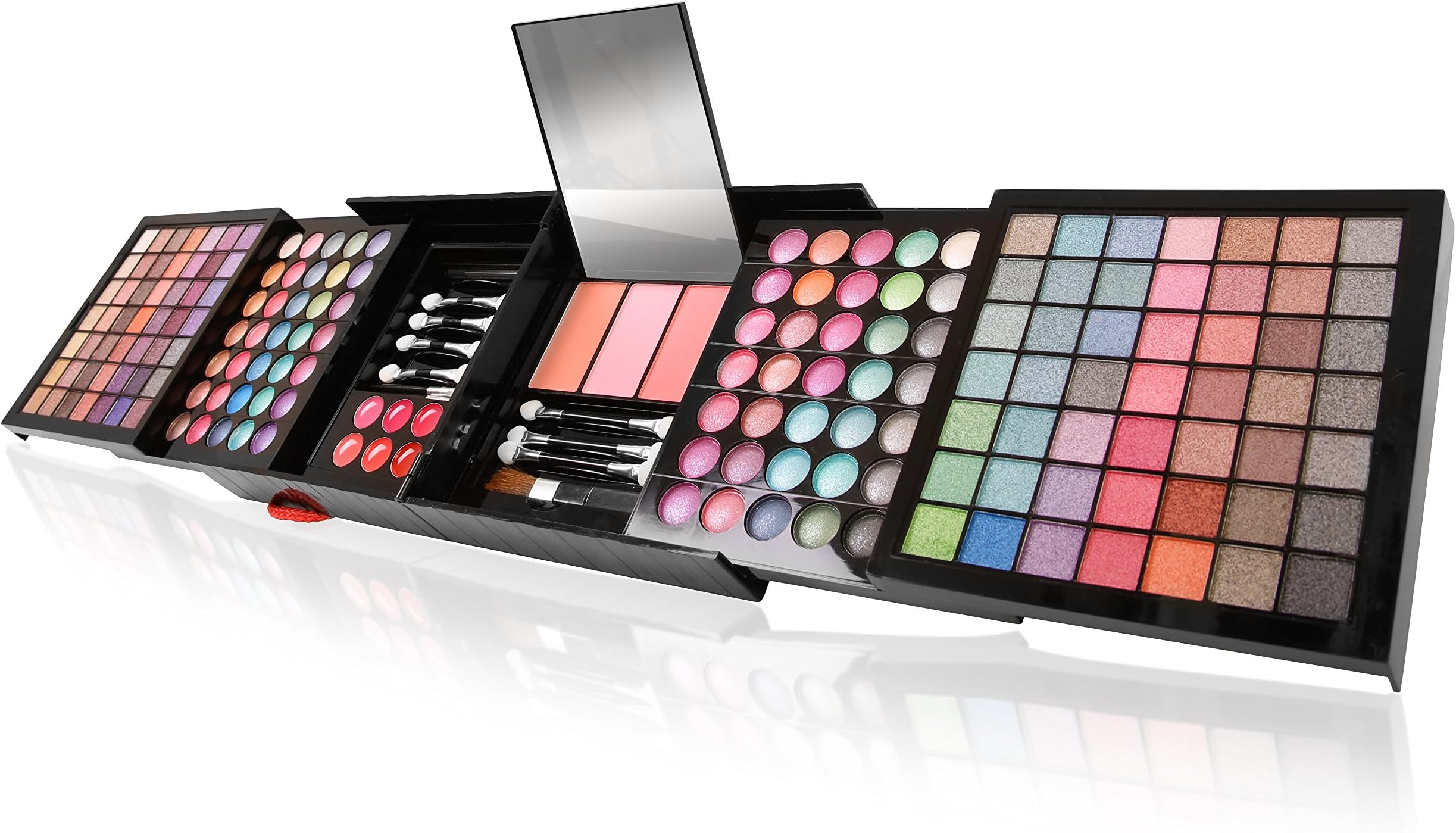 Ivation All-in-One Makeup Kit Gift Set - Collection of Eyeshadows, Blushes, Powders, Eyeliners, Lip Glosses & More