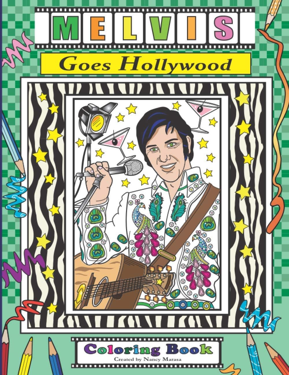 Melvis Goes Hollywood: Coloring Book