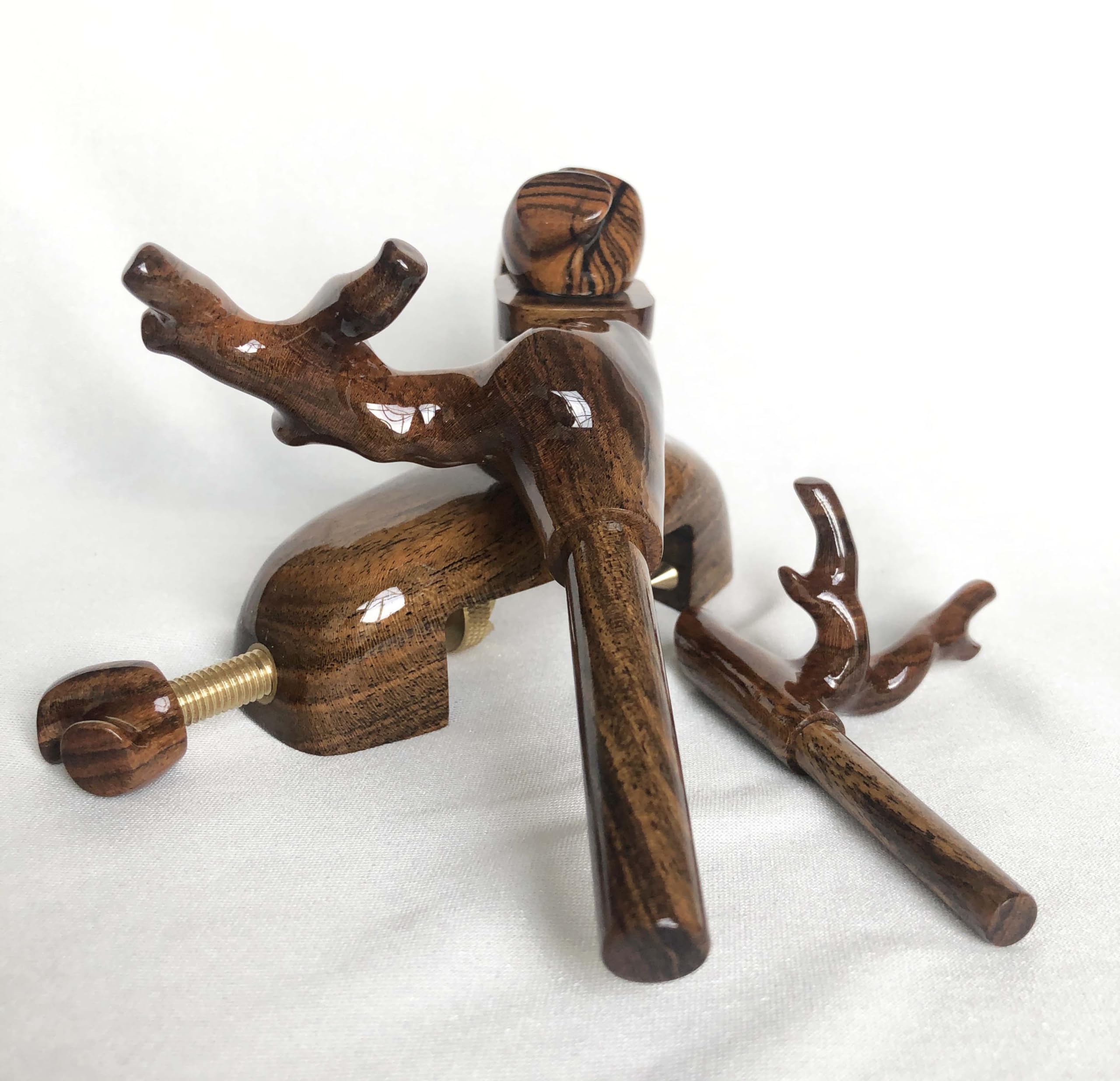 Amazon | ヘラブナ万力 天然木黄金柿 弓型万力 ヘラブナ釣具用品 竿枕