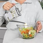 Fox Run Stainless Steel Olive Oil Dispenser With No Drip Spout, 16 Ounces | Stainless Steel Oil Dispenser Can For Cooking & Salad Making | Cute Italian Style | Decorative Olive Oil Tin With Long Spout