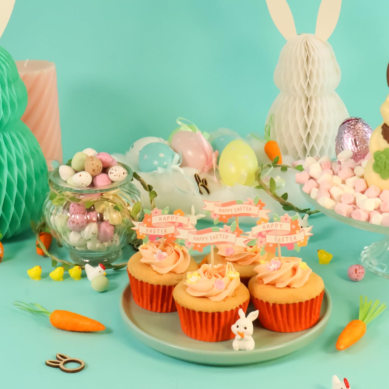 PME Easter Cupcake Toppers - Happy Easter, Set of 24