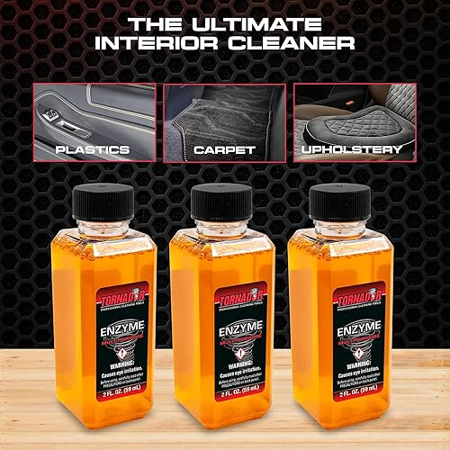 Miniatura 2 de Tornador TC-ENZYME - Limpiador enzimático multiusos de 2 onzas, paquete de 3 Removedor de manchas y manchas resistente con control de olores