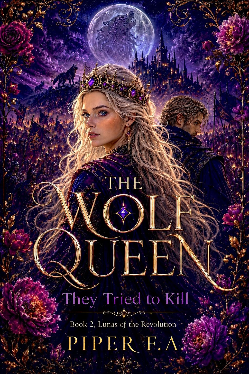 The Wolf Queen They Tried to Kill : An Enemies-to-Lovers Werewolf Fantasy Romance (Lunas of the Revolution Book 2)