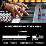 M-AUDIO Oxygen Pro 61 Key USB MIDI Keyboard Controller With Beat Pads, MIDI-assignable Knobs, Buttons and Faders, and Native Instruments Sound Package (NKS Integration)