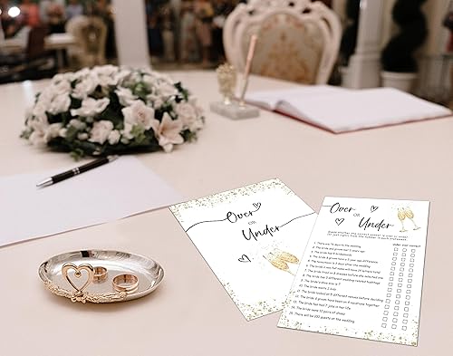 Miniatura 4 de Juegos de despedida de soltera sobre o debajo del juego, despedida de soltera y despedida de soltera, juego de 30 tarjetas, tarjetas de juego de