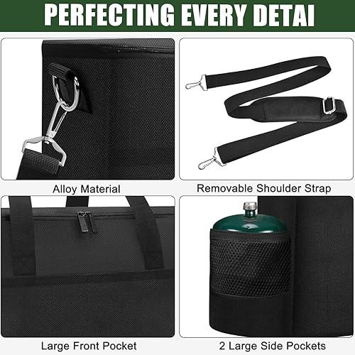 Miniatura 5 de Funda de transporte para estufa de campamento Coleman de 2 quemadores, bolsa de almacenamiento portátil resistente al agua para estufas de gas Camp