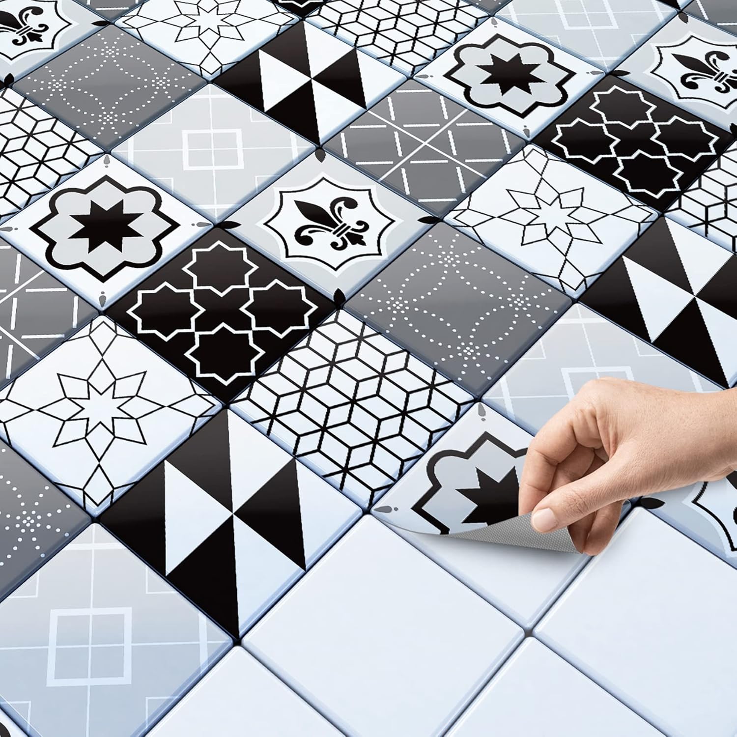 creatisto Mosaic Tile Transfers Peel and Stick Tile Decals I Vinyl