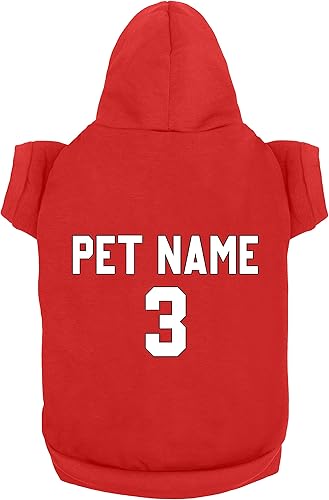 Miniatura 3 de Ropa para perro personalizada diseña tu propia sudadera con capucha para mascotas, añade número de nombre, suéter personalizado para perros