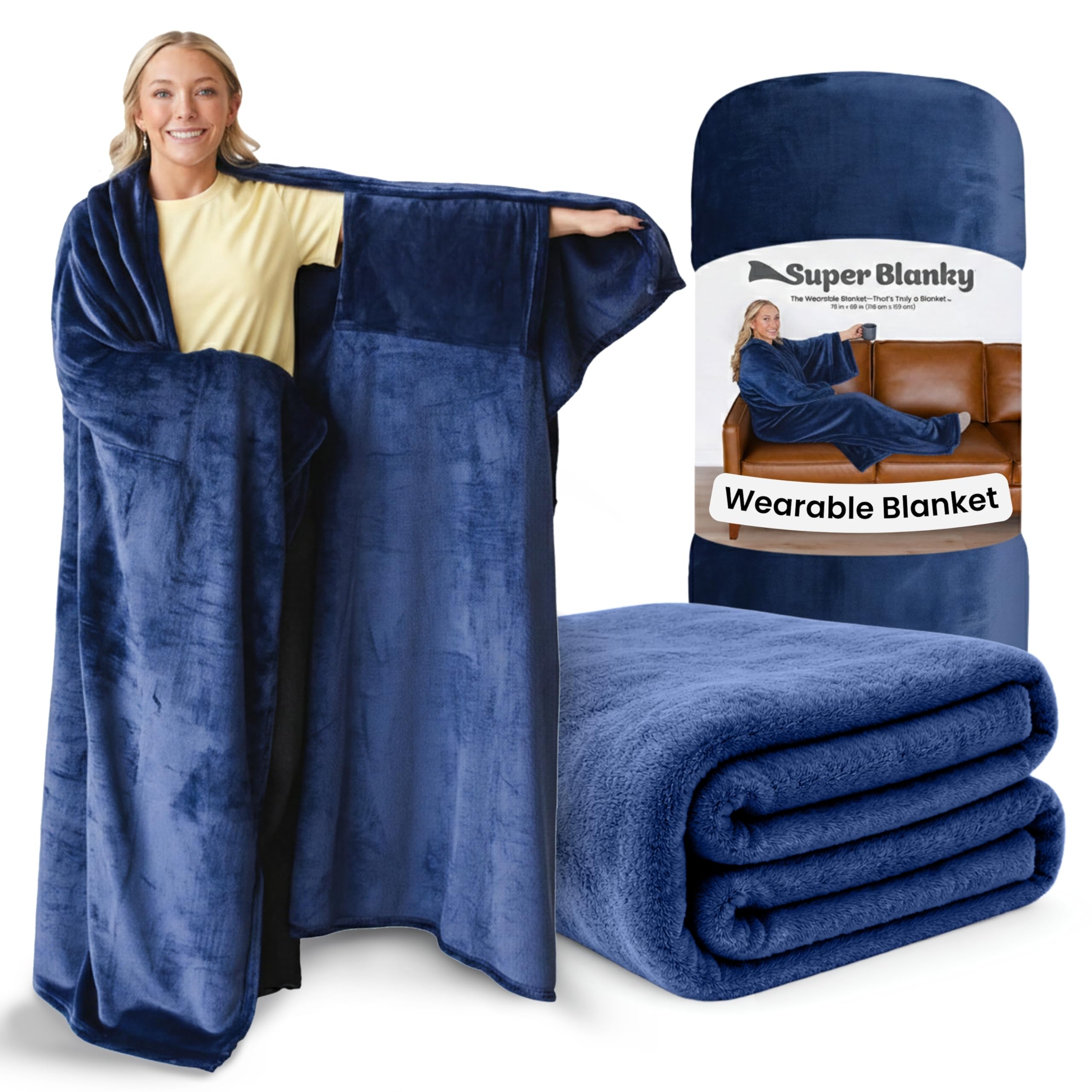 Wearable Blankets for Women, Adult Wearable Blanket Men, Valentine's Day Gifts for Her, Wife Birthday Gift Ideas