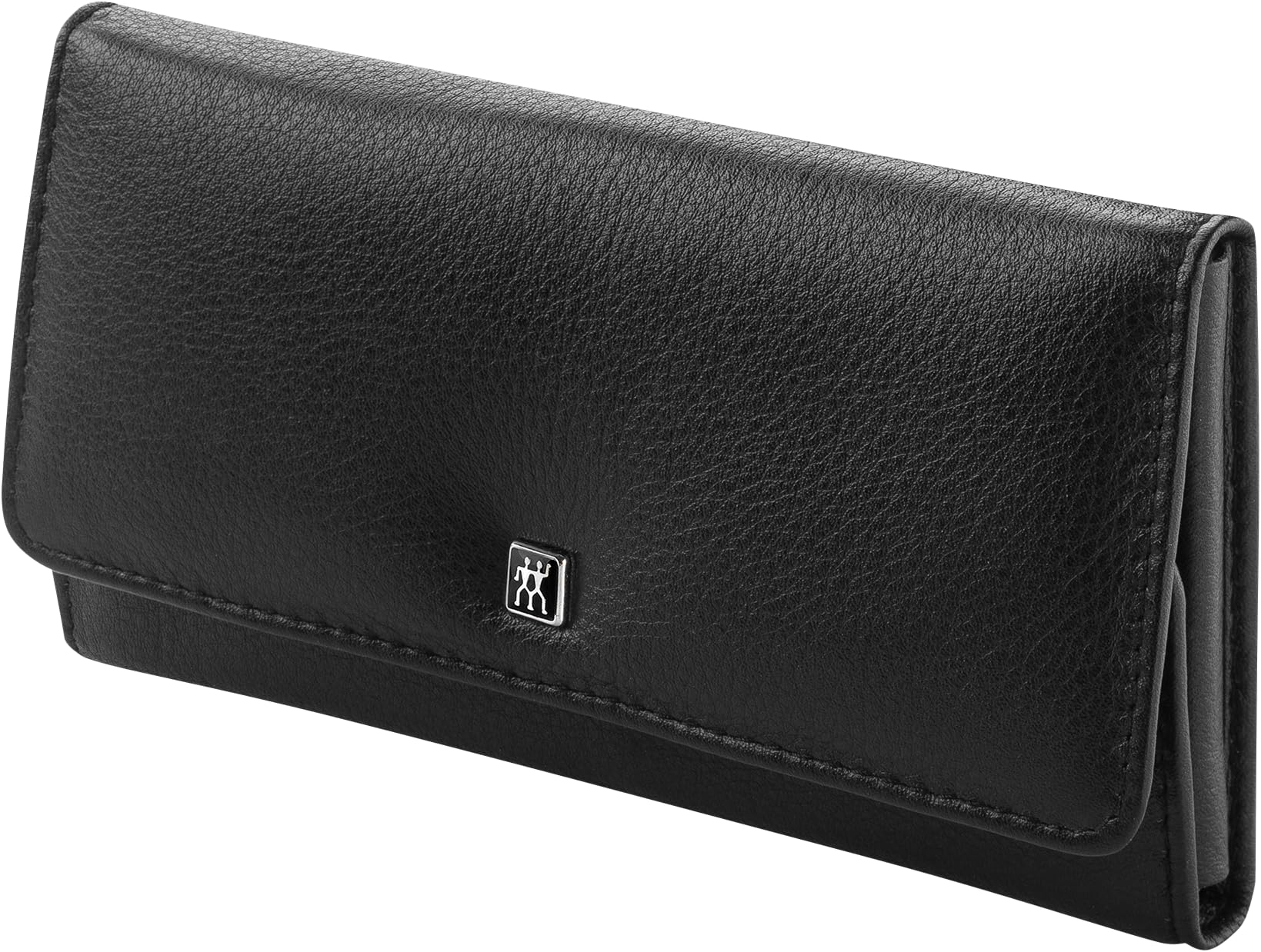 ZWILLING Maniküre-Set (5 teilig, Druckknopf Etui, Nappaleder, Pediküre, mit Nagel- und Hautschere), Premium, Schwarz