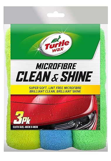 Turtle Wax Microfibre Clean & Shine 3PK