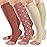 bropite Open Toe Compression Socks for Men & Women - 3 Pairs of 15-20 mmhg Knee High Stockings for Circulation Support