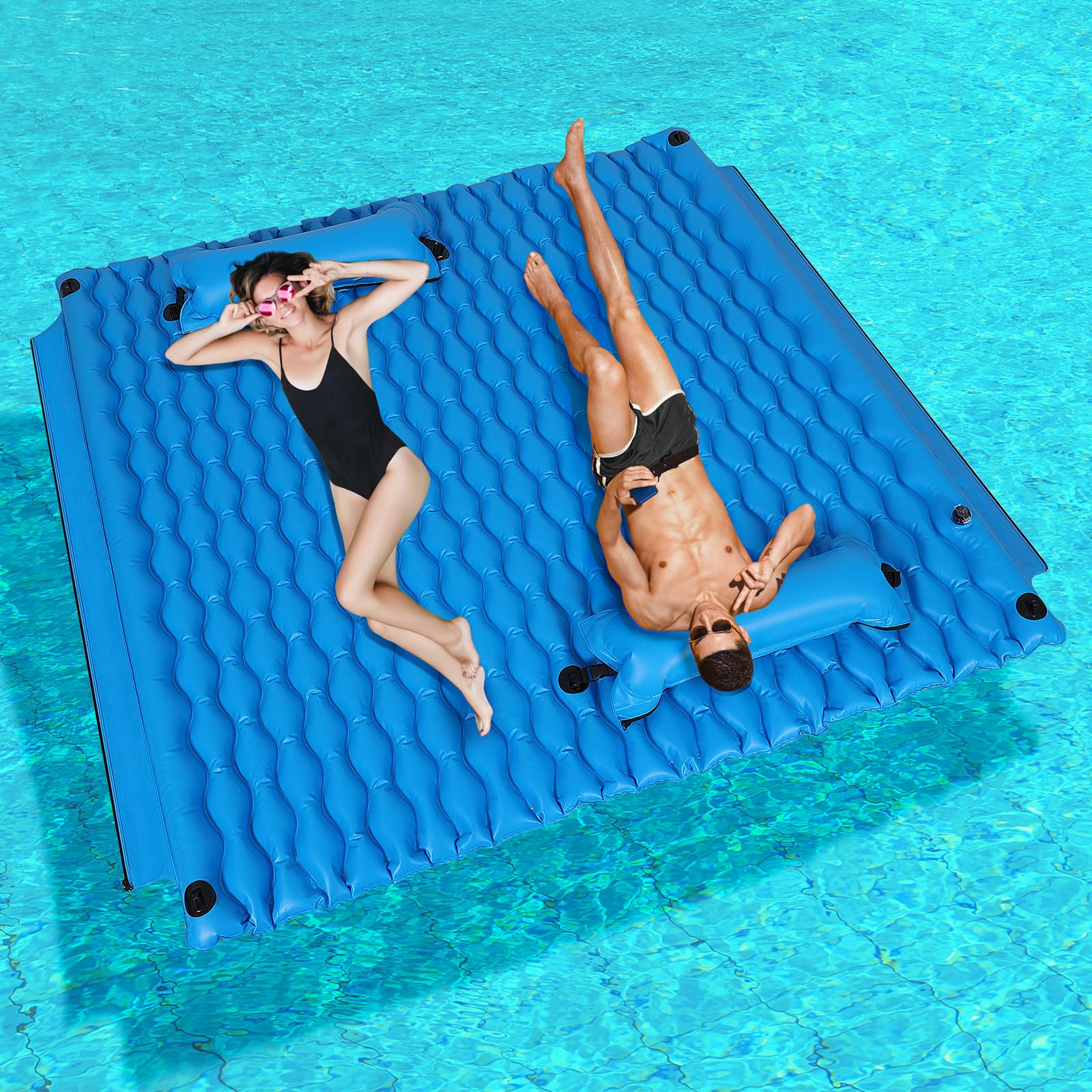 Buy Inflatable Lake Float for Adults, Lake Floats with Pool Hammock, 72