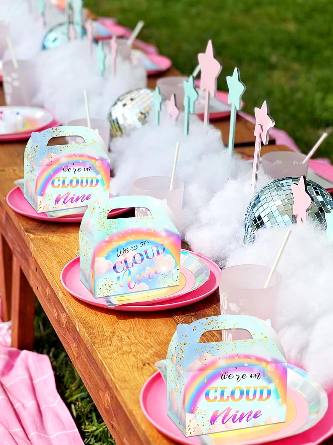 LaVenty On Cloud 9 Birthday Party Supplies - Party Favor Bags Treat Bags | On Cloud Party Supplies - Party Favor Bags Treat Bags Candy Goodie Bags