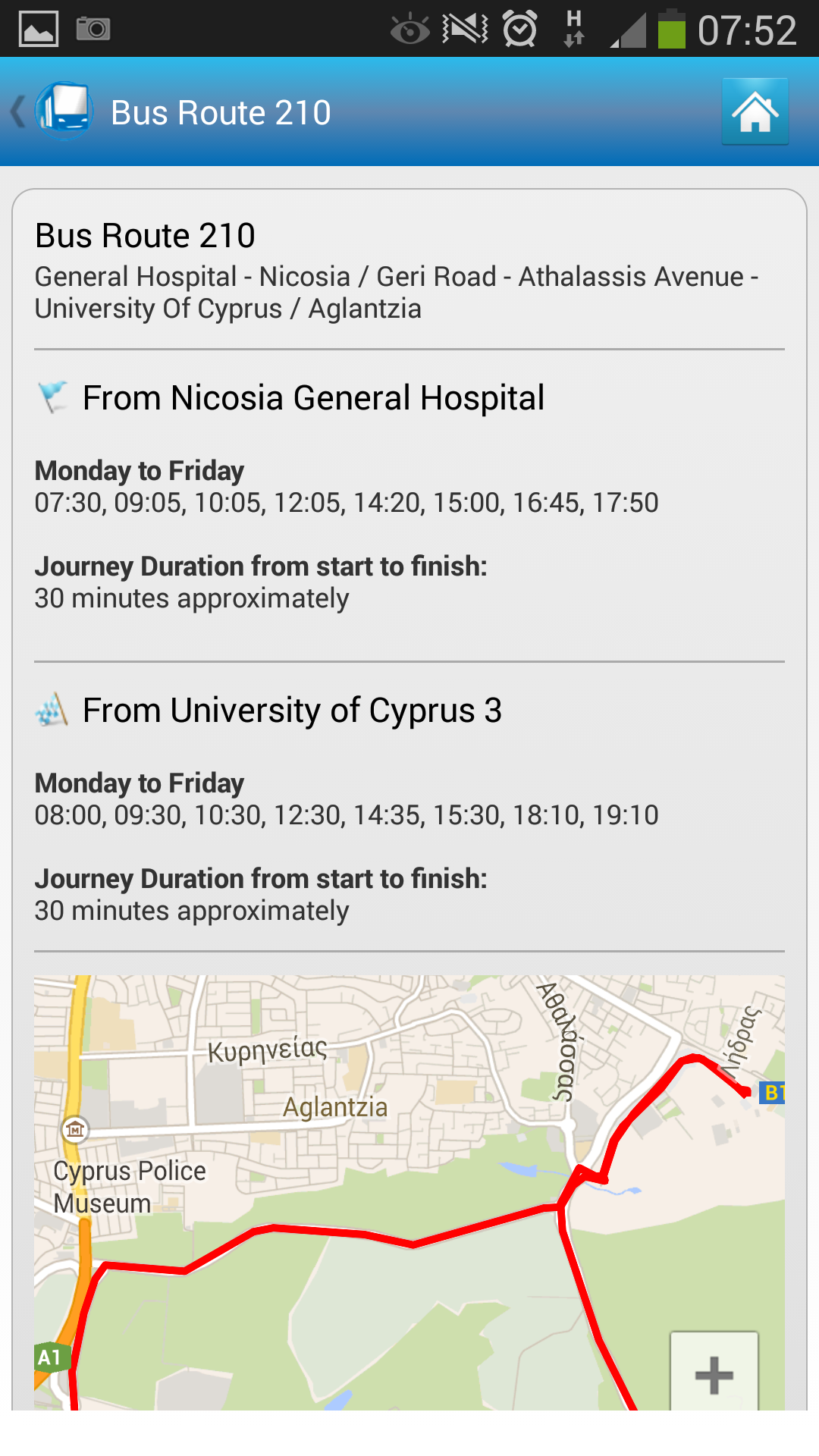 Cyprus By Bus - App on Amazon Appstore