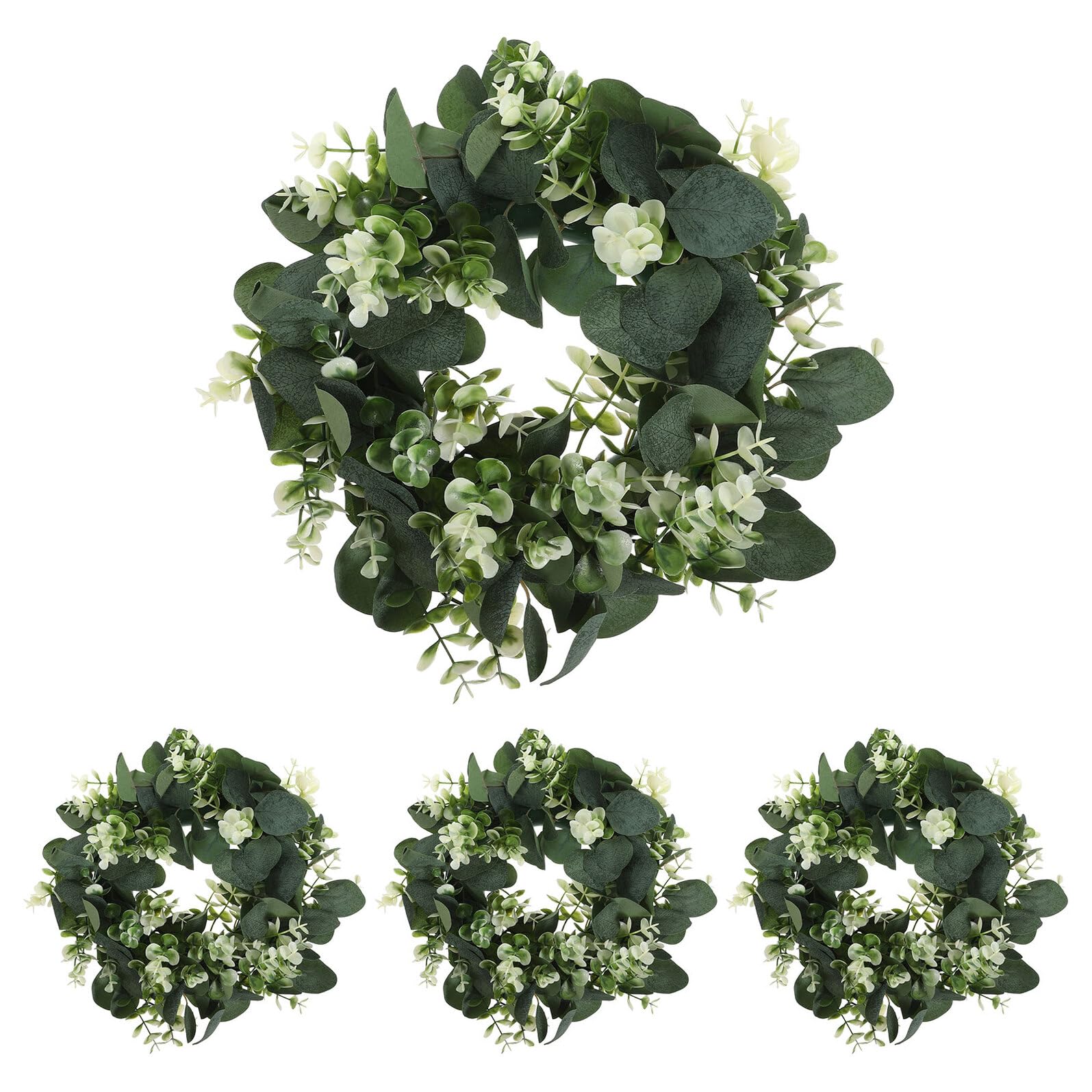 Couronnes d'Eucalyptus pour Décoration Maison Rustique et Ornement de Porte Élégante