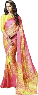 Women's Satin Saree with Blouse Piece