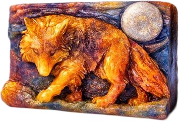 Wolf Silicone Mold SOAP Wax Plaster Resin Clay Animal