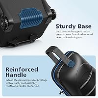 Vista 4 de Golf Travel Bags for Airlines with Wheels, Hard Case Top and 1680D Heavy Duty Oxford Protect Golf Clubs, Lightweight and Easy to Maneuver