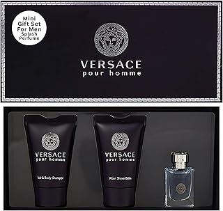 Versace Pour Homme for Men, 3 Piece Mini Gift Set