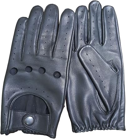 Driving Gloves for men - Car Driving Gloves - Men Leather Driving Gloves