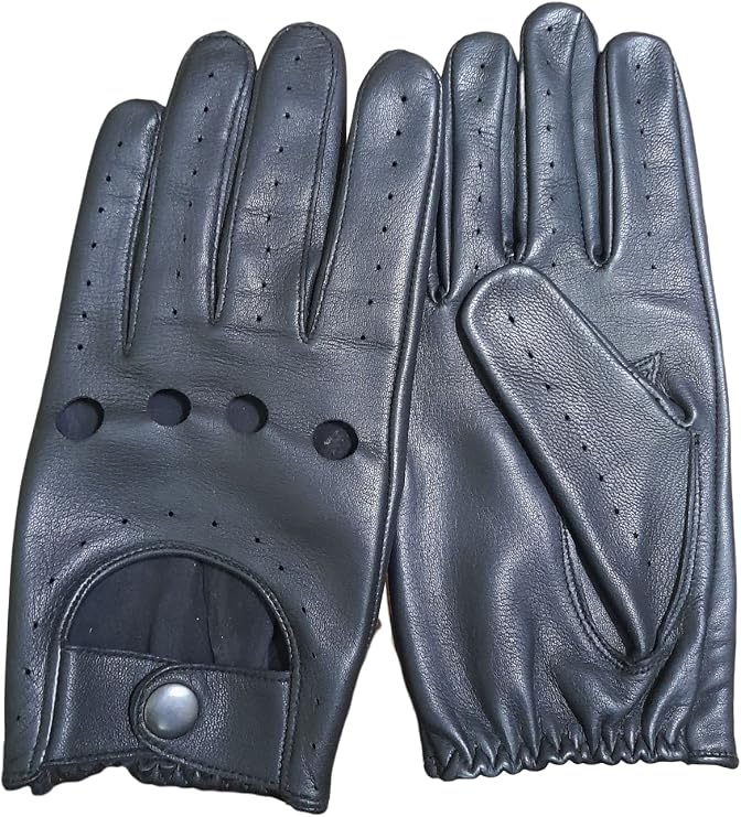 Driving Gloves for men - Car Driving Gloves - Men Leather Driving Gloves