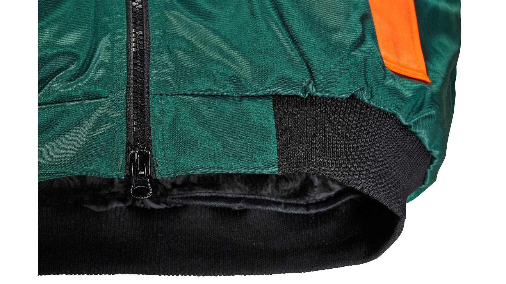Pilotenjacke S, grün, orange